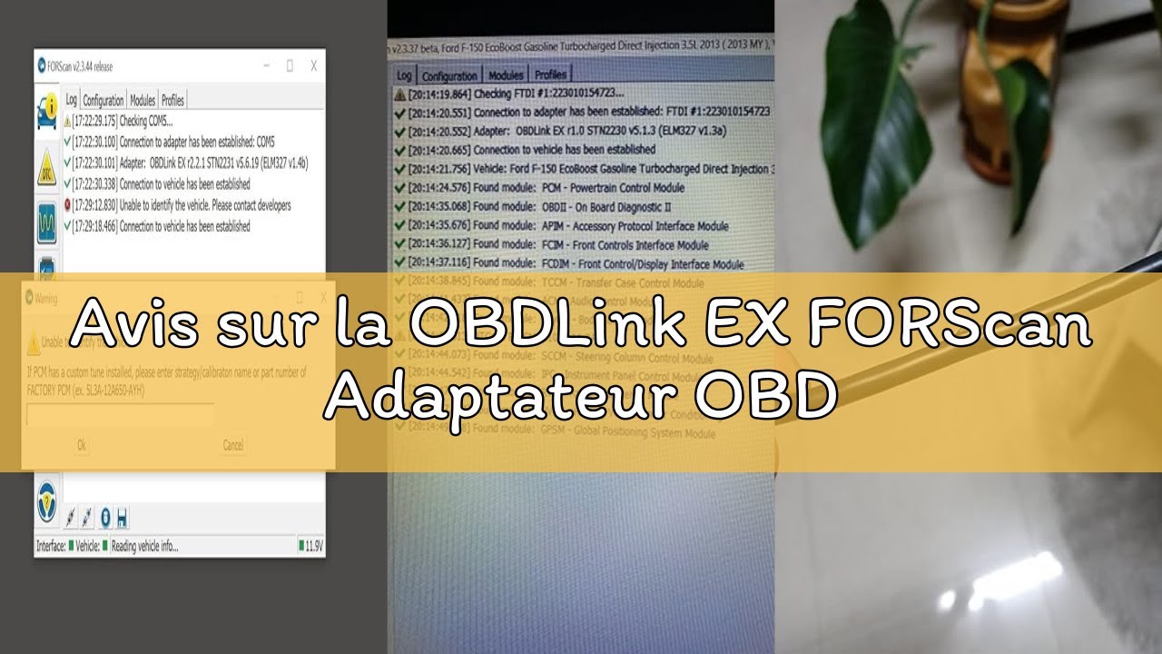 Avis sur la OBDLink EX FORScan Adaptateur OBD