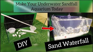 DIY: How to make Underwater Sandfall Aquarium|| Double Sand Waterfall Tank Setup|| Aqua Homemate||