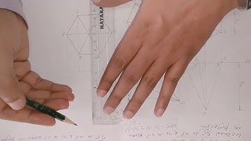 Projection of Hexagonal Pyramid when axis inclined to HP and parallel to VP,  Part-1