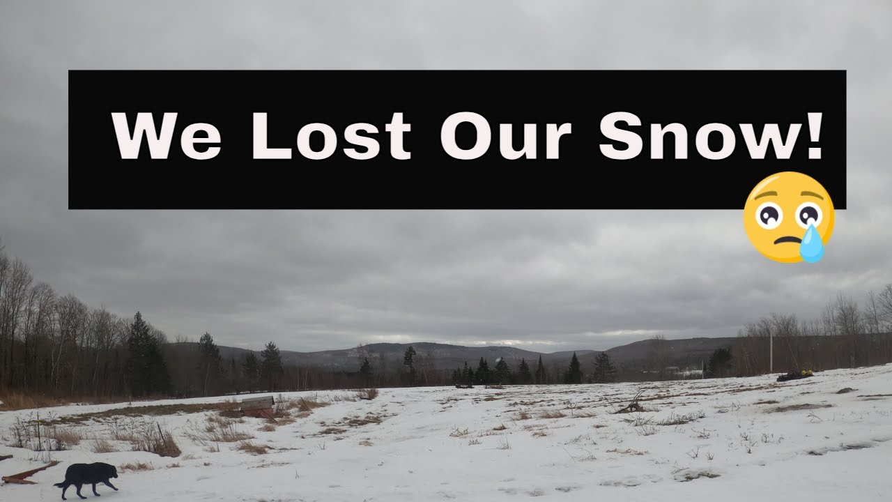 We Lost A LOT of Snow/Maine Wind+Rain Storm