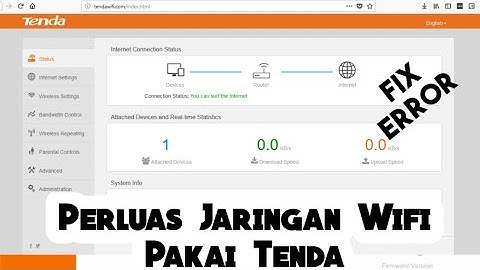 Fix Error Tenda | Disconnected. please contact your isp for help