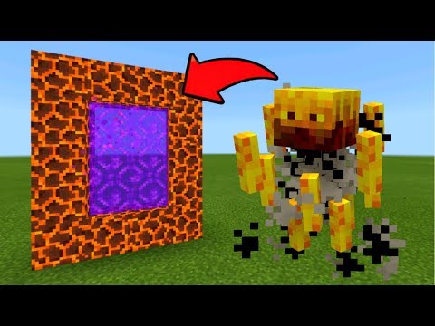 Minecraft Pe How To Make A Portal To The Blaze Dimension - Mcpe Portal To The Blaze!!!