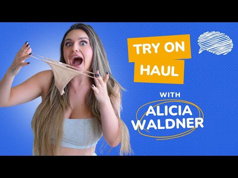 ALO Underwear Try-On Haul | Alicia Waldner (4k)
