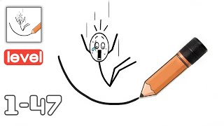 Draw Line Puzzle - Gameplay Walkthrough - All Levels 1-47 - Funny Stickman Brain Puzzle Game screenshot 5