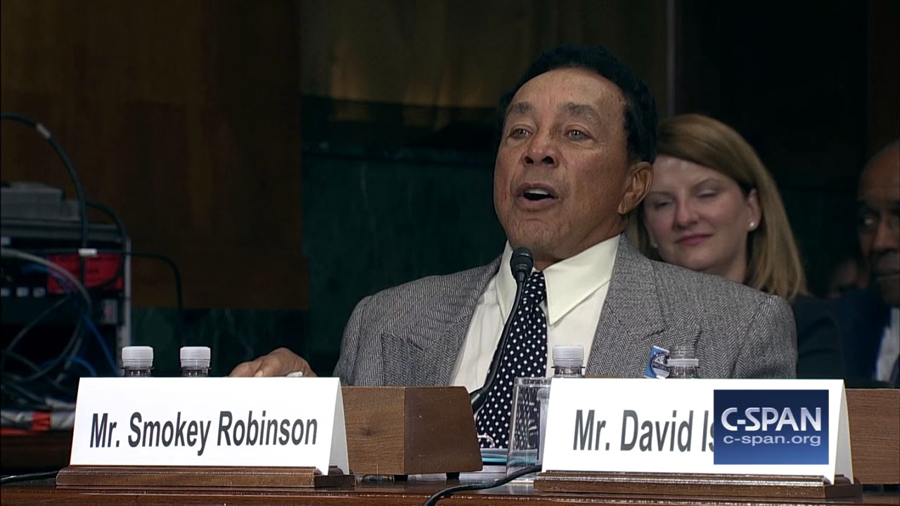 c-span channel Word for Word: Smokey Robinson testifies on Music Licensing & Royalties (C-SPAN)