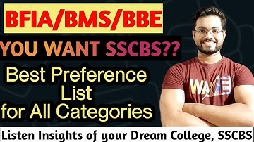 🔥SSCBS College Insights || Best Preference List || BFIA/BMS/BBE || Live Discussion