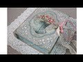 Decoupage Tutorial - DIY Vintage Book Box with Key