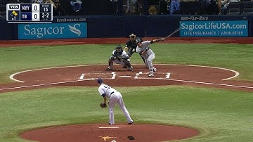 NYY@TB: Sanchez opens the scoring with an RBI single