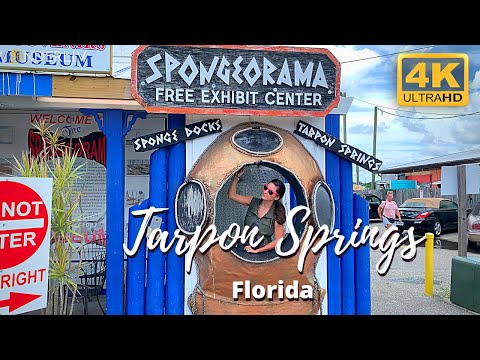 Tarpon Springs FL 4k Sponge Docks | Greek Island of the United States