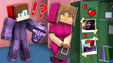 GUARD Girl is in love with JJ FRONT MAN in SQUID GAME in Minecraft - Maizen