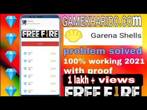 gamekharido.com problem solved ll garena shells problem solve ll 100% work with proof #freefire.com