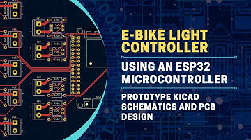 Prototype KiCad schematics and PCB design -  E-bike light controller and GPS tracker using an ESP32