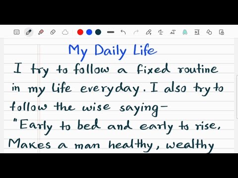 your daily life essay 150 words