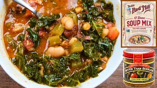 Instant Pot 13 Bean Soup with Ham and Kale - Bob's Red Mill 13 Bean Soup Mix