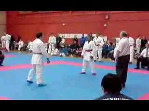 Brunel Karate @ BUSA 08 - Team Kumite - 1 - Ross M...