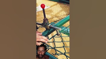 Fence network assembly process - good tools to improve work efficiency #tools #machine #shorts