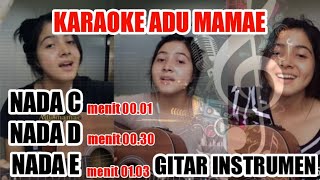 Karaoke Tik tok Adu Mamae Ada Cowok/cewek Baju Hitam, Instrumen Gitar Cover