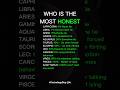 #1 Most Honest Zodiac Signs Ranked 🔥 #zodiac #zodiacsigns #astrology #horoscope #tarot