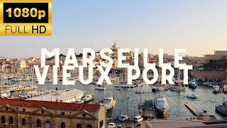 🇫🇷 Marseille Vieux Port France - Walking Tour & Ambience nature sound ASMR
