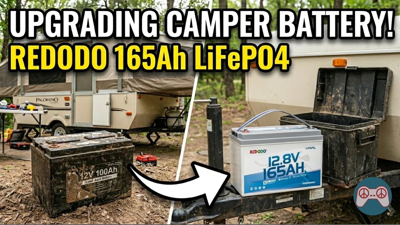 Upgrading my Popup Camper to a Redodo 165Ah LiFePO4 battery!  SLA to Lithium!