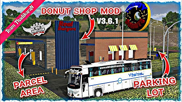 Donut shop mod for bussid v3.6.1 || bussid mod review