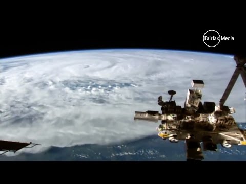 Cyclone Debbie seen from space by NASA, ISS