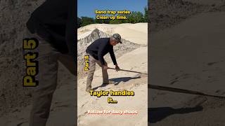Rock Solid. Raking sand trap?  #bluecollar #sand #mining #golf #golfswing