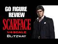 BLITZWAY SCARFACE TONY MONTANA 1/4 SCALE STATUE UNBOXING AND REVIEW