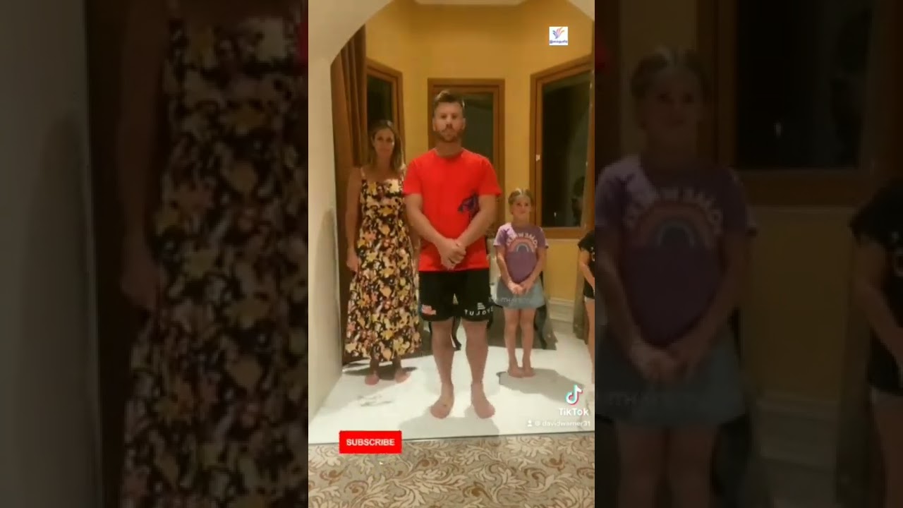 Cricketer David Warner 💙💕💜 || Today trending || My name is song || Cute performance || Sweet family