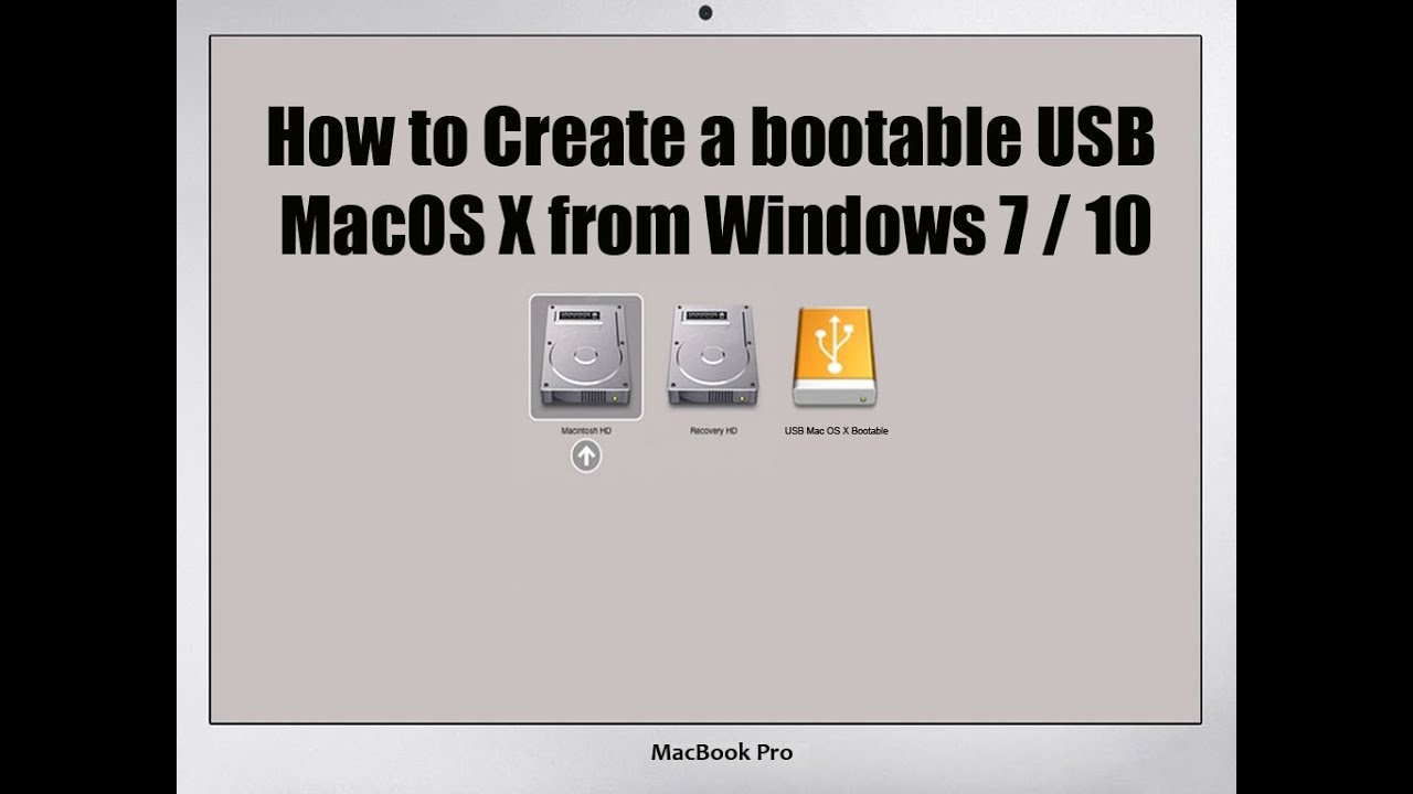 create mac os x boot disk