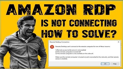 How To Solve AWS Remote Desktop Can