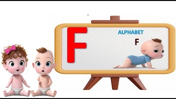 ABC ALPHABET Letter F SONG -3D Animation Learning English ABC Song For Children # BSSS Kids Learning