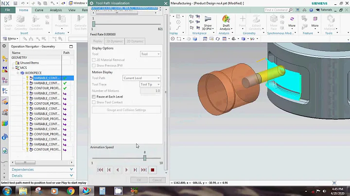 Nx Variable Contour ( surface)