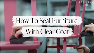 How To Seal Painted Furniture with Clear Coat for Furniture Protection | Clear Coat Tutorial