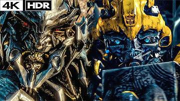 Transformers (2007) -  Megatron Escape & AllSpark Scene 4k HDR