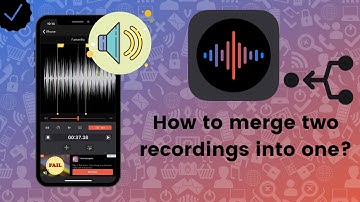 How to merge two recordings into one on Voice Recorder & Memos Pro?