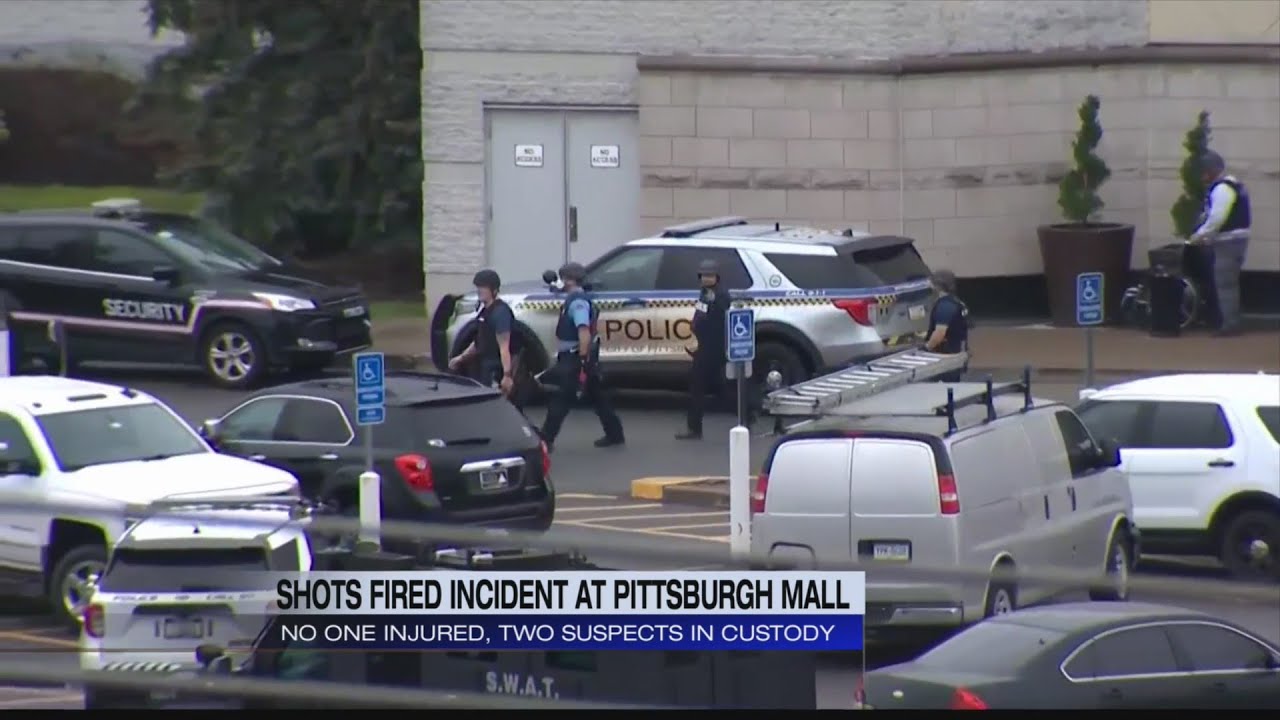 Shots fired near Ross Park Mall, 2 people arrested - YouTube