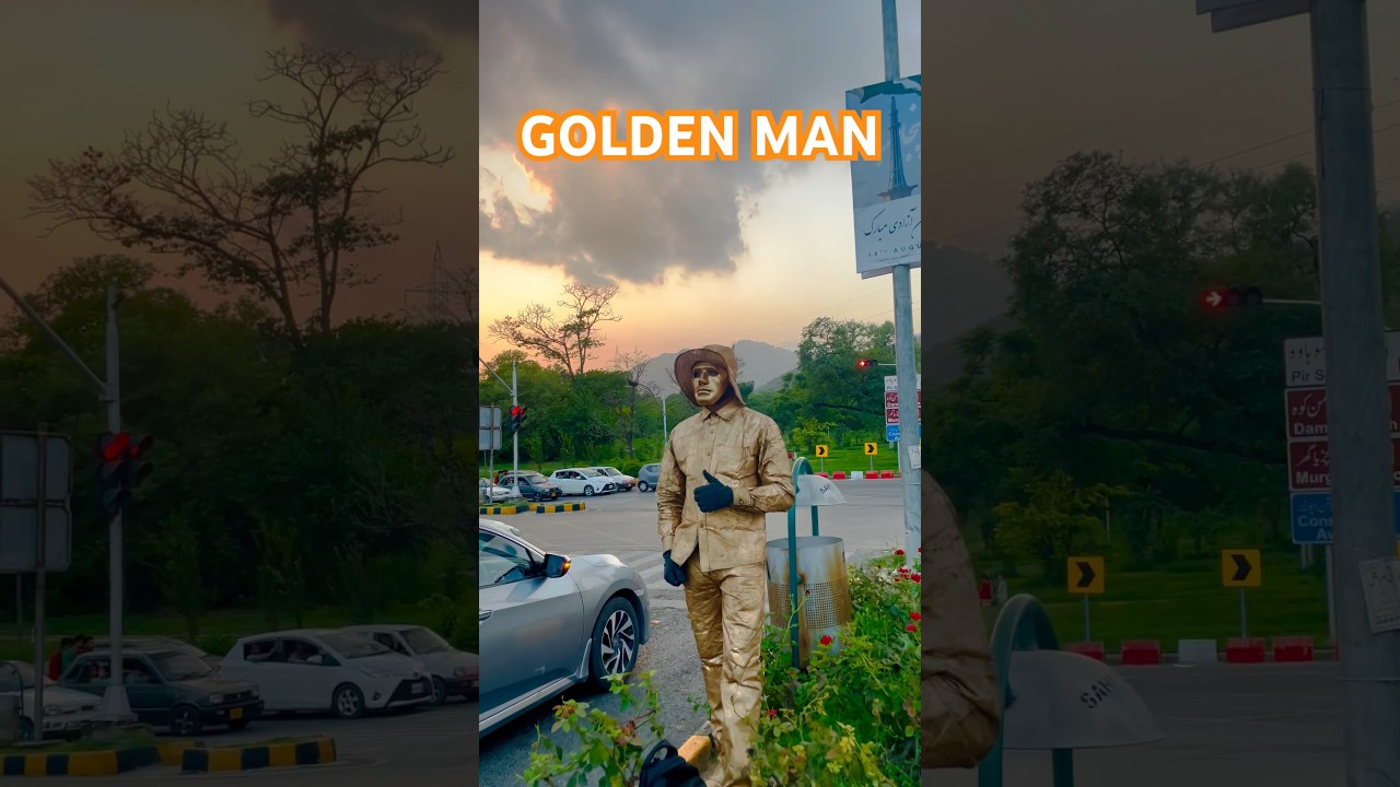Golden Man In Islamabad || 