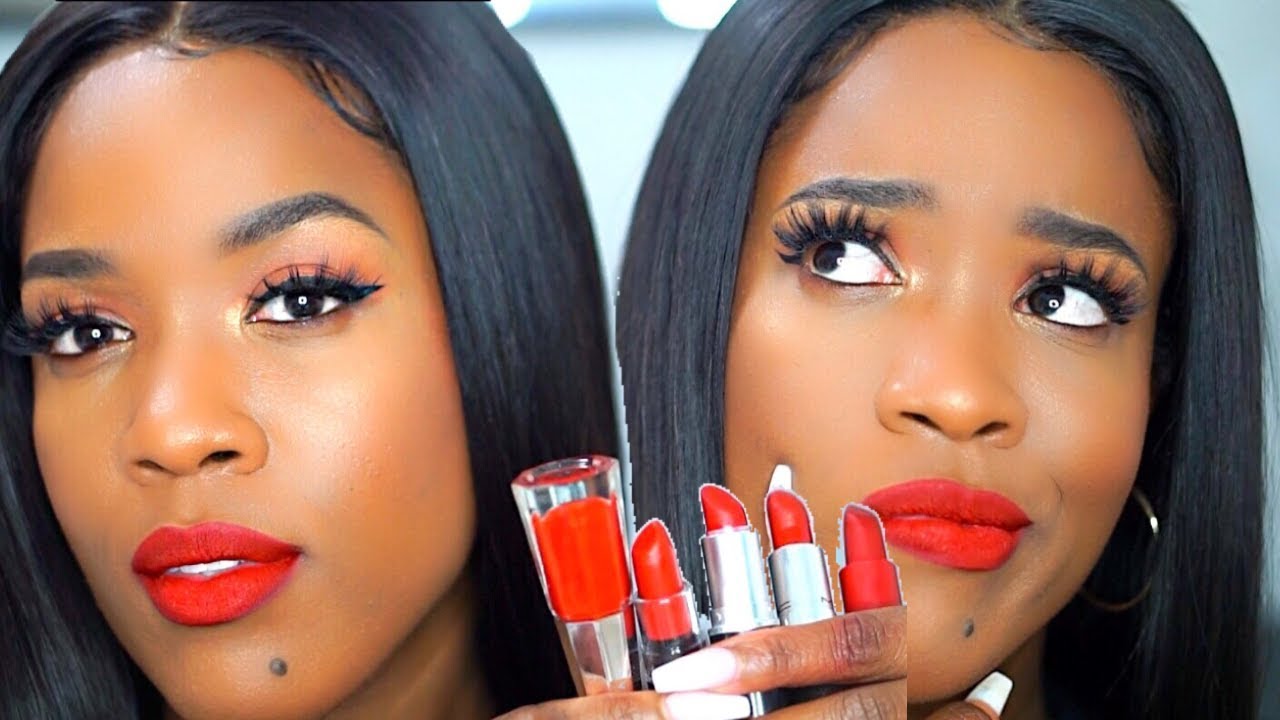 The best red lipstick combos for dark skin! 