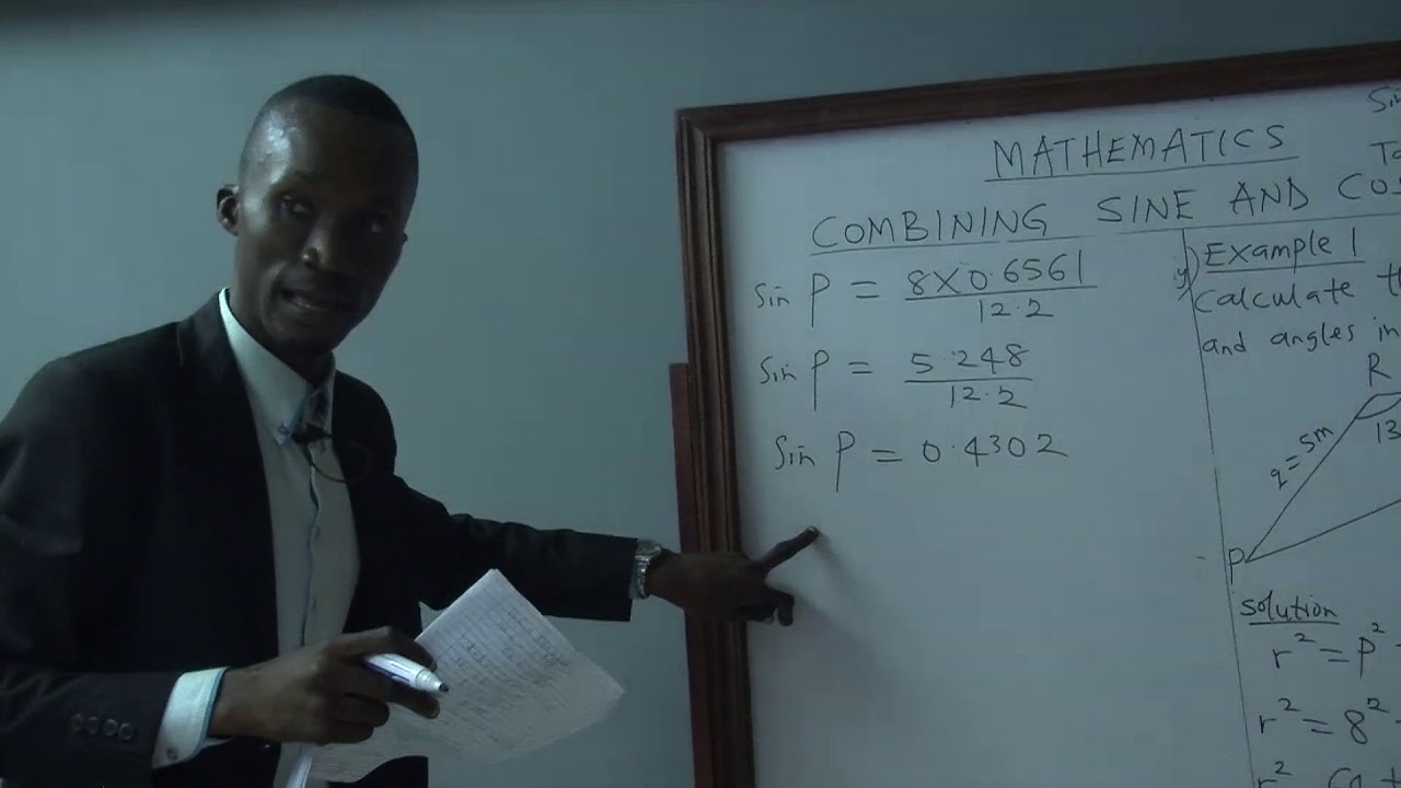 Mathematics Bearing and Distance Combining Sine and Cosine Rules YouTube
