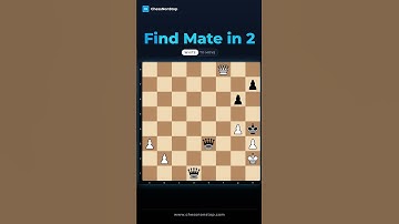 Can You Solve This Tricky Mate in 2 Chess Puzzle? Test Your Skills & Find the Genius Move! 🤯 #shorts