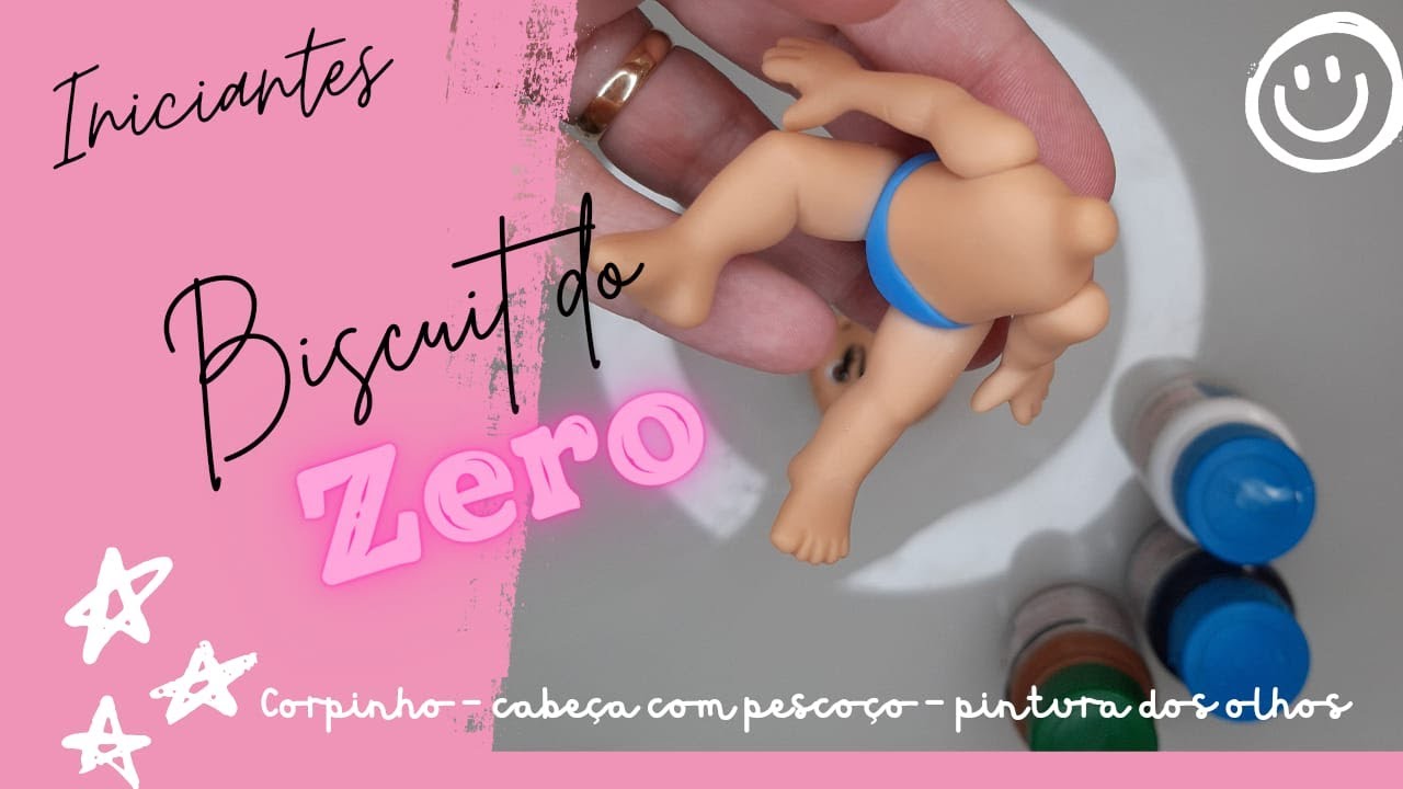 Biscuit do Zero - Aula 02 - Corpinho sentado - Cabeça com pescoço - Pintura dos olhos