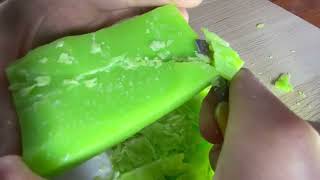 Destroying Green Soap ASMR