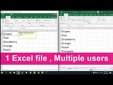 Make 1 Excel file allow Multiple Users at the same time | NETVN Make 1 Excel file allow Multiple Users at the same time | NETVN