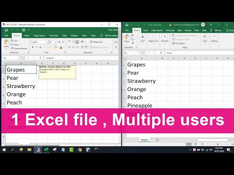 Make 1 Excel file allow Multiple Users at the same time | NETVN