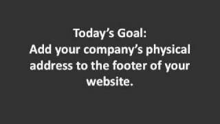 Small Business SEO: Using Footers for Local SEO