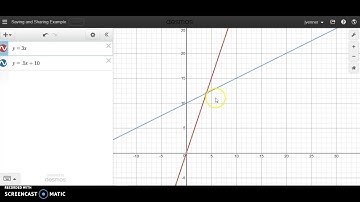 Saving and Sharing a Desmos Graph