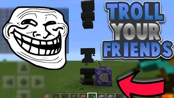 TROLL YOUR FRIENDS IN MCPE // command block trick [Minecraft PE 1.0.5]