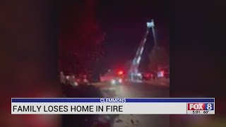 Clemmons family loses home in fire
