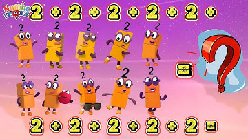 NUMBERBLOCKS OPTELLEN VAN 10 VERSCHILLENDE KARAKTERS | HERHAALDE OPTELLING | LEREN TELLEN | COLOR...